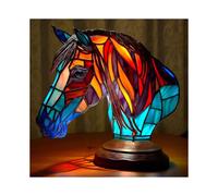 (horse)3d Vintage Animal Table Lamp, Resin Stacked Night Light, Bohemian Resin Animal Table