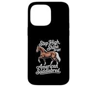 Horse American Saddlebred Step High, Brilla Carcasa para iPhone 14 Pro MAX