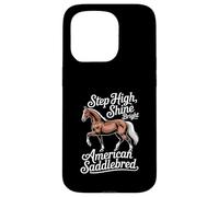 Horse American Saddlebred Step High, Brilla Carcasa para iPhone 15 Pro