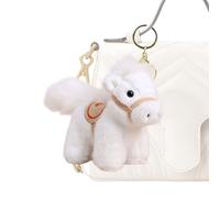 Horse Bag Charm - Portable Horse Keychain | 14cm Leather Equine Bag Charm with Present Functions, Plush Equine Keychain with Travel Usage, Charms, Soft Texture Keychains for School Bags