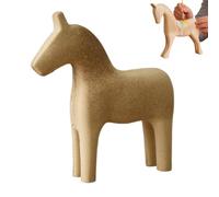 Horse Blank Wooden Statue, Unfinished Paintable Wood Horse Models, Colorable Animal Craft Figurines for DIY Painting,Home Table Decoration,Festivals and Parties