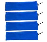 Horse Boots, Fly Leggings, Equine Wraps, Adjustable Ice Silk, Protective Transpirable Shield, 19,69 x 5,12 pulgadas, for Jumping Riding, Racing Competition, Estable Outdoor Event Use, Blue Black