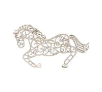 Horse Brooch Pin Clothing Jewelry Beautiful Accessory Animal Sea Badge Alloy Texture Present For Fashion Enthusiasts Elegant Horse For Daily Wear