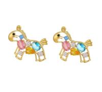 Horse Brooch Pin, Colorful Rhinestone Horses Brooch Pin for Women, Year of the Horse Lapel Pins, Sparkling Animal Badge Horses Mini Colors Pony Theme New Year Brooches Jewelry Gift, 2Pcs, Diamante de