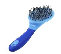Horse Brush - Comfortable Grip Grooming Tool for Shedding Coat Care | Purpose Mane Body Hoof Cleaning Comb, Equestrian Grooming Accessory for Stable Training Show Preparation Use, 8,98 x 3,94 in