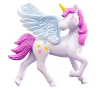 Horse Cake Topper Figurine - Cartoon Animal Birthday Decoration, Miniature Statue, Winged Horse Ornament | Landscaping Prop, Fun Dessert Accessory, Elegant Party Display for Cakes Table Celebration