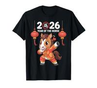 Horse Chinese New Year 2026 Lunar New Year Horse Kids Camiseta