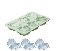 Horse Chocolate Mold - 6-Cavity Silicone Wax Melts Mould | Pony-Shaped Candy Tray For Baking | DIY Ice Soap Cake Jelly Gummy For Party & Pastry Making