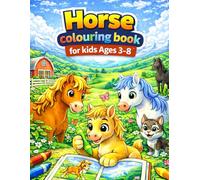 Horse Colouring Book for Kids Ages 3-8: Fun & Cute Horse Illustrations for Children | Creative and Relaxing Colouring Pages