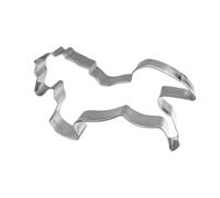Horse Cookie - Cutter Stainless Steel Pressable Mold | Fondant Cookie Shape Cutter Baking Accessories for Home, Baking, Party Christmas, Birthday, Classroom or Holiday Craft Use