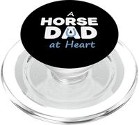 Horse Dad At Heart Paternidad Ecuestre PopSockets PopGrip para MagSafe