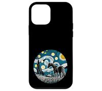 Horse Farm Farmer Cowboy - Van Gogh Starry Night Style Carcasa para iPhone 12 mini