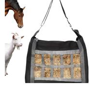 Horse Feed Bag - Portable Horse Food Container, Water Resistant Hay Storage Container, Slow Feed Bag, Livestock Bales Organizer | Hay Bags for Horses At Night Stable Barn Pasture Travel