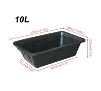 Horse Feed Bucket - Livestock Rubber Pan Feeder, Heavy Duty Farm Animal Feeding Tub, 10L Poultry Chicken Goat Cattle | Deer Pet Farm Utility Container For Feeding Pets Animals Gadgets