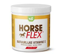 HORSE FLEX Vitamina E + selenio en polvo natural para caballos para apoyar las funciones musculares, el metabolismo muscular y el desarrollo muscular, 544 gramos