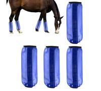 Horse Fly Boots - 4 Piece Mesh Leg Wrap Set, Anti Slip Equine Leg Protection, Breathable Protective Gaiters, Durable Stable Gear | Fly Control Leggings For Horse Turnout, Farm, Ranch