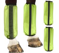Horse Fly Boots - 4 Piece Mesh Leg Wrap Set, Anti Slip Equine Leg Protection, Breathable Protective Gaiters, Durable Stable Gear | Fly Control Leggings For Horse Turnout, Farm, Ranch