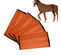 Horse Fly Boots - Adjustable Equine Protection Set for Outdoor Riding | Lightweight Ventilated with Fabric Design, Breathable Mesh Leg Wrap Guards, Suitable for Training Competition Trail Use