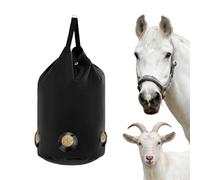 Horse Hay Bags with Tear-Resistant Holes, Large Capacity, Black, Suitable for Horse, Large Opening Horse Hay Feeder | para granja estable al aire libre Establo Tack Room