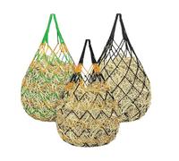 Horse Hay Nets - 3 Pieces Bite-Proof Strong Load-Bearing Feeding Mesh - Goat Hay Feeder Nets | For Goat Sheep Horse Stalls Fences Trailers Stables Pastures Barn