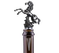 Horse Head Liquor Pour Spout, Animal Decorative Bottle Pourer, Leakproof Drink Dispenser, Zinc Alloy Bar Tool, Professional Aerator for Vodka and Whisky, Cocktail Party Accessory