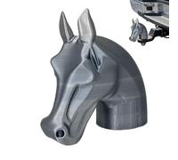 Horse-Head Trailer Hook Cover 14cm - 3D Horse Head Cap | Towbar Ball Dustproof Rustproof | Car Trailer Decoration - Fun Hitch Cover for Everyday Outdoor Festival Holiday Use