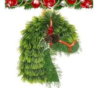 Horse Head Wreath - 30x40cm PVC Build, Christmas Ornament, Festive Design | Reusable Elegance, Holiday Decoration, PVC Wreath For, Walls, Fences, Patios, Dining Rooms, Restaurants