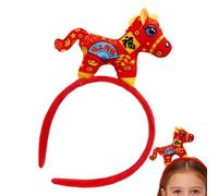 Horse Headband - Animal Costume Accessory for Dress Up | Soft Fabric with Plush Ears Mane Design, Fun Party Headwear for Kids Adults Halloween Cosplay Themed Events and School Performances