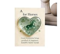 Horse Hug | 2D Acrylic Motivational Keepsake | Portable Fomento Cards | /3.54x2.76 InchesKids Teens Adults Home Travel Students Work Meetings Colleagues Employees Graduates Waiting Rooms