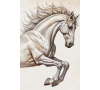 Horse Journal: 120-Page Lined Notebook for Manifestation, Power, and Vitality | Elegant Spirit Animal Stationery for Horse Lovers & Astrology Enthusiasts | 6x9 Travel Size