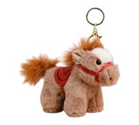 Horse Keychain - Lunar Year Keepsake Cartoon Charm Long Lasting Metal Gift | Women Short Tail Accessory Long Tail Friends Colleagues Fans Birthday Festival Travel New Year Home