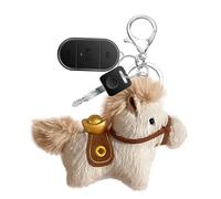 Horse Keychain - Plush, Plush Travel Pendant, Cute Animal Keyring Soft Material | Bag Charm Accessory For Women, Men, Girls, Boyfriend, Lover, Chinese New Year, Backpack, Home, Party, Classroom, Work
