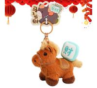 Horse Keychain Plush,Red Small Chinese New Year Stuffed Animal - Kids Adults Soft Horse Keychain | for Lovers Family Friends Boys Girls Women