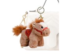 Horse Keyring - 14cm Lunar Year of The Horse Keychain 2026 | Plush Mascot Doll Keychain | Cartoon Keepsake For Friends, Family | Birthday, Festival, New Year Gift