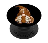 Horse Mom GNOME For Women and Just A Girl Who Loves Horses PopSockets PopGrip Adhesivo