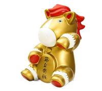 Horse Money Bank - Resin Decorative Savings Jar For Paper Cash & Currency | New Year Good Luck Statue For Bookshelf, Dorm & Birthday Gift