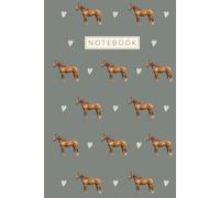 Horse Notebook: Cute Aesthetic Lined Journal for Horse & Pony Lovers, Riders and Owners | Green Hardcover