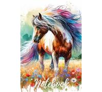 Horse Notebook: Lined Funny Cute Composition Journal Planner Diary Notepad For Girls Kids Women And Adults Use For Secondary High Uni School