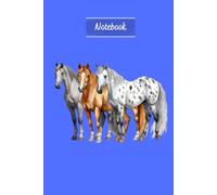 Horse Notebook: Watercolor Horse Journal, The Perfect Equestrian Gift For Horse or Pony Riders- Blue