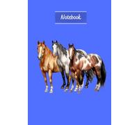Horse Notebook: Watercolor Horse Journal, The Perfect Equestrian Gift For Horse or Pony Riders- Blue