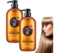 Horse Oil Nourishing Shampoo,Horse Oil Shampoo,Japanese Horse Oil Shampoo,Hair Thickening Shampoo for Stronger,Thicker,Longer Hair (2Pcs)