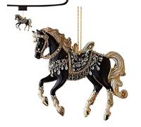 Horse Ornament - Christmas Rocking Horse Ornaments, 2d Acrylic Horsee Ornaments For The Home, Christmas Horses Decorations For Wall, Window, Tabletop, Home, Holiday, Women, Girl, Tree