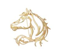 Horse Pin Brooch - Equestrian Lapel Accessory for Jackets Bags | Alloy with Rhinestone Detail, Elegant Animal Jewelry Gift for Riders, Fashion Collectible for Daily Wear 1.89x1.89 in