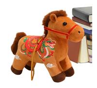 Horse Plush - 2026 New Year Mascot Cute Doll | 20x5x20cm Chinese New Year Horse Plush Toy Pendant - Shape-Retaining For Spring Festival Holiday Home Office Tabletop Living Room Bedroom Sofa