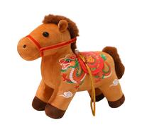 Horse Plush - 2026 New Year Mascot Cute, Year of The Horse Mascot Plush Doll, Chinese New Yearr Horsee Plushh Toy Pendant For Spring Festival Holiday Home Office Tabletop Living Room