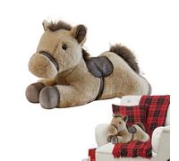 Horse Plush - Soft Realistic Collectible Doll Decor, 11.81 Inches Huggable Stuffed Animal with Premium Fabric and Detailed Features, Ideal for Children Teens Adults Bedroom Living Room Tabletop Desk