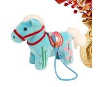 Horse Plush Toy - Stuffed Animal Figure for Kids Comfort | Soft Fabric Exterior with Embroidered Details, Cuddle Play Companion Gift Suitable Nursery Bedroom Decor Comfort Focused 5.12x2.76x4.72 in