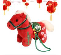 Horse Plush Toy - Stuffed Animal Figure for Kids Comfort | Soft Fabric Exterior with Embroidered Details, Cuddle Play Companion Gift Suitable Nursery Bedroom Decor Comfort Focused 5.12x2.76x4.72 in