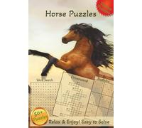 Horse Puzzles: Horse Puzzles: Word Search, Crossword & Sudoku Puzzles with Easy-to-Read Print about Horses, Horse Riding, equestrian Life and more | ... Gift for Horse Enthusiasts, Adults & Teens