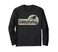 Horse Racing Vintage Giddythefup KY Derby Horse Manga Larga